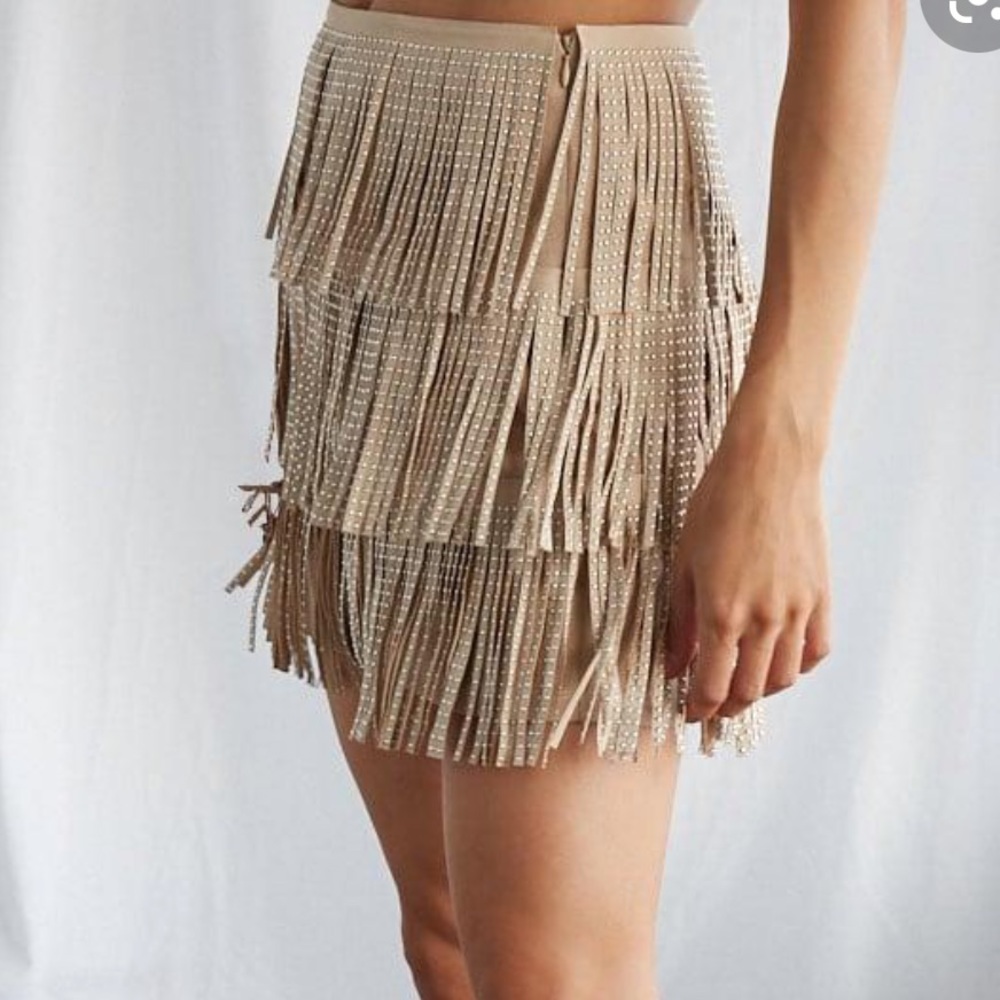 Forever21 Fringe Mini Skirt